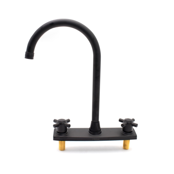 LLave4-1 GRIFERIA DOBLE T/CRUZ P/FREG MET BLACK A367-BF801 GRIVEN 4-811